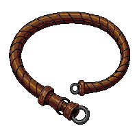 lasso rope coiled  outlaw notched grip