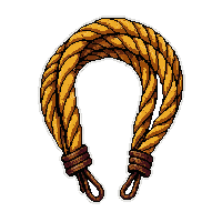 lasso rope coiled  rusty old antique