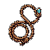 lasso rope coiled  turquoise stone inlay