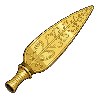 peace pipe club  gold engraved fancy