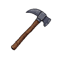 pickaxe mining  ivory carved handle