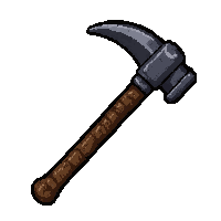 pickaxe mining  polished show piece