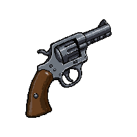 revolver six shooter  bone handle grip