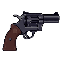 revolver six shooter  dark iron gunmetal