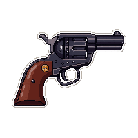 revolver six shooter  polished show piece