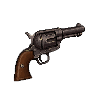 revolver six shooter  rusty old antique
