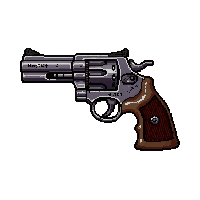 revolver six shooter  scratched and dented