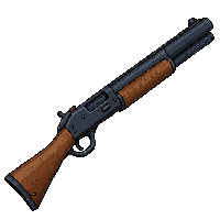 sawed off shotgun  pearl handle grip