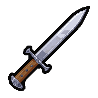 throwing knife set  silver inlay detail