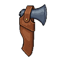 tomahawk throwing axe  worn leather holster
