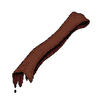 whip leather long  blood stained dark