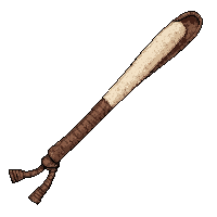 whip leather long  ivory carved handle