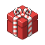 santory 27784 gift striped red