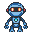 santory 27985 toy robot blue
