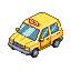 santory 27825 car yellow taxi