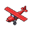 santory 27832 airplane red