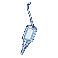 oxygen mask clear plastic tube connected