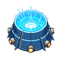 reactor core chamber glowing blue containment energy