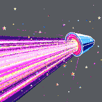 warp speed streaks stars elongated lightspeed tunnel