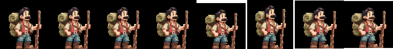 sidescrollerhorror 3692 player sprite pixelated