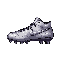 silver chrome  with grass stains