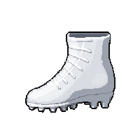 synthetic white  molded flat sole