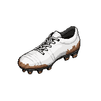 synthetic white  muddy and dirty