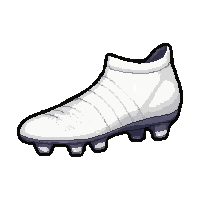 synthetic white  with grass stains