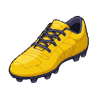 yellow reinforced  lightly worn
