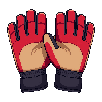 player gloves  well maintained