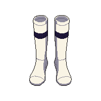 white socks  beat up used