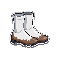 white socks  mud covered