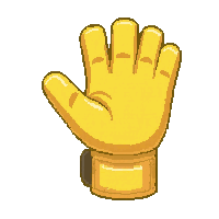 yellow safety gloves  grass stained