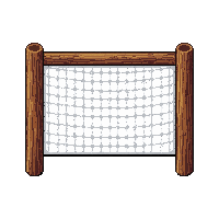 wooden crossbar goal  pristine condition