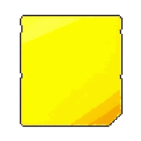 yellow card  worn used
