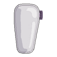 white padded  adult professional