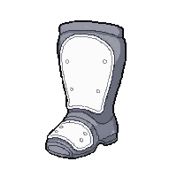 white padded  kid sized