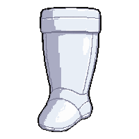 white padded  well worn used