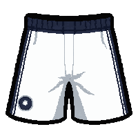 white athletic  with side stripe