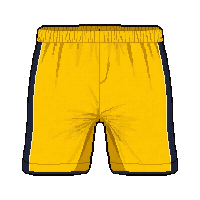 yellow athletic  with side stripe