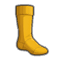 yellow crew  reinforced heel