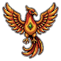 phoenix rising  jewel studded