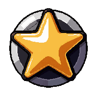 star burst badge  flat printed