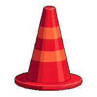 red safety  weighted base