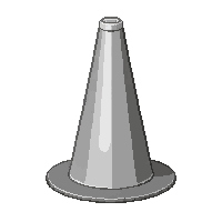 silver reflective  tall professional