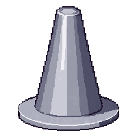 silver reflective  weighted base