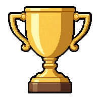 platinum crown trophy  gleaming gold finish