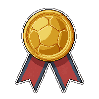 silver medal on ribbon  glowing enchanted