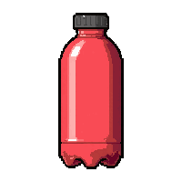 red plastic  sweating cold