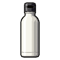 white thermos  empty